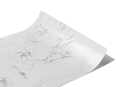 Carrara White Marble Vinyl Wraps~Rwraps Series 914 Digitally Printed Vinyl Wrap~0