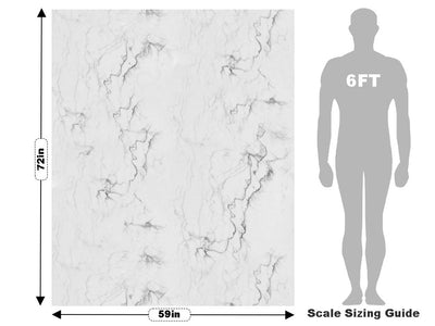 Carrara White Marble Vehicle Wrap Scale~Rwraps Series 914 Carrara White Marble Measurements~1