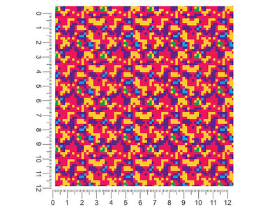carried watermelon pixel 1ft x 1ft Craft Sheets