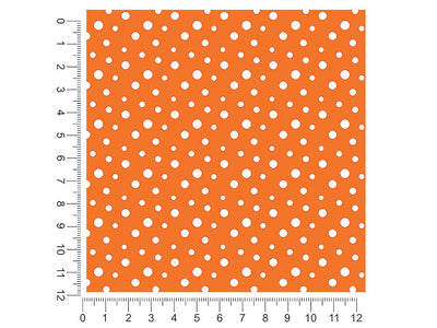 carrot orange polka dot 1ft x 1ft Craft Sheets