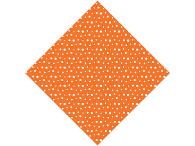 Carrot Orange Polka Dot Vinyl Wrap Pattern
