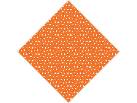 Carrot Orange Polka Dot Vinyl Wrap Pattern
