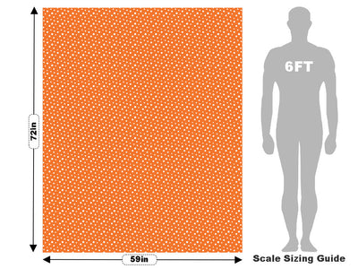 Carrot Orange Polka Dot Vehicle Wrap Scale~Rwraps Series 914 Carrot Orange Polka Dot Measurements~1