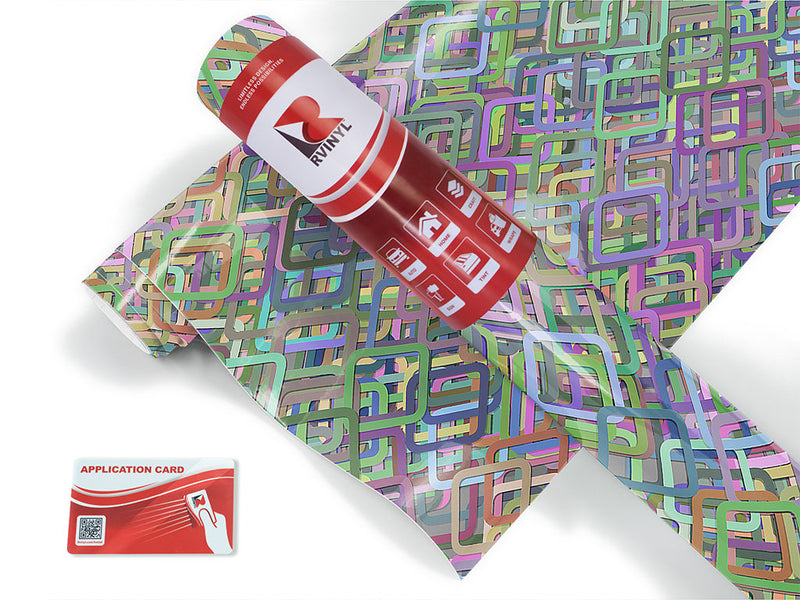 carte blanche abstract geometric Craft Vinyl Roll