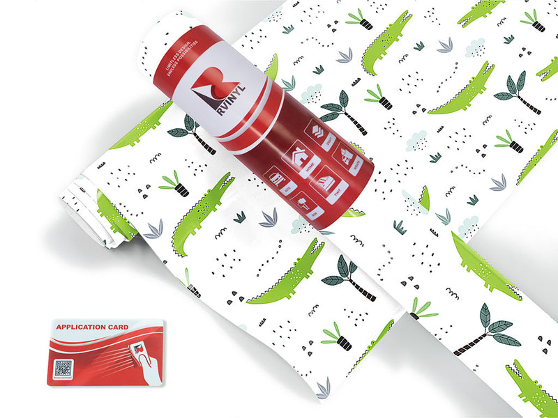 cartoon alligators fresh water Craft Vinyl Roll