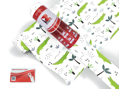 cartoon alligators fresh water Craft Vinyl Roll