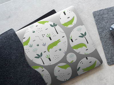 cartoon alligators fresh water DIY Laptop Stickers