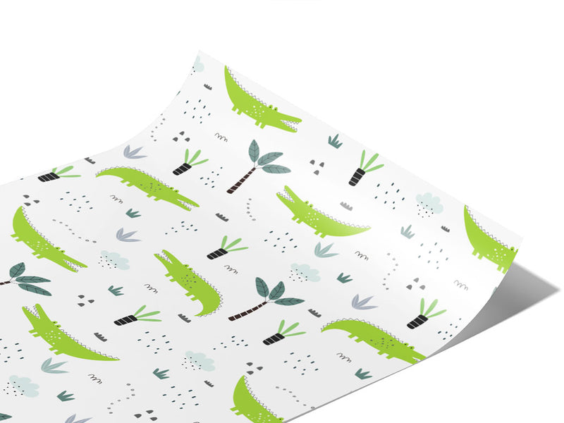 Cartoon Alligators Marine Life Vinyl Wraps~Rwraps Series 914 Digitally Printed Vinyl Wrap~0