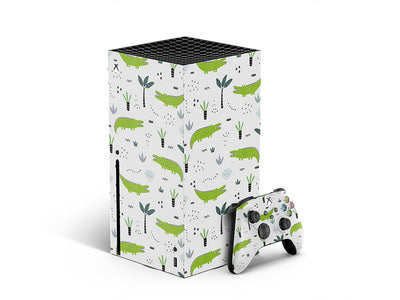 cartoon alligators fresh water XBOX DIY Decal