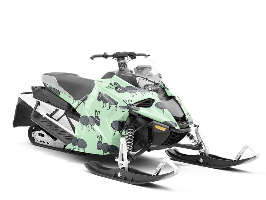 Cartoon Brothers Bug Custom Wrapped Snowmobile