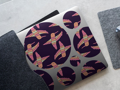 cartoon dancers bird DIY Laptop Stickers