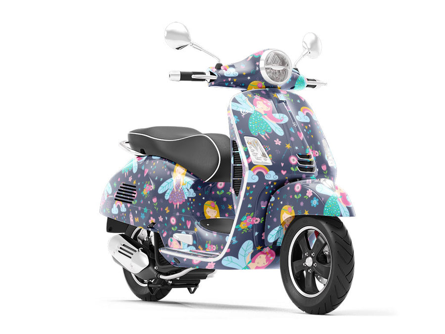 Cartoon Magic Fantasy Vespa Scooter Wrap Film