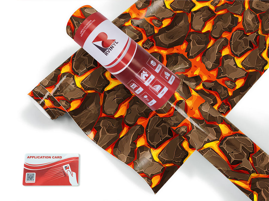 cartoon magma lava Craft Vinyl Roll