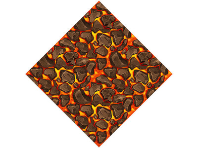 Cartoon Magma Lava Vinyl Wrap Pattern