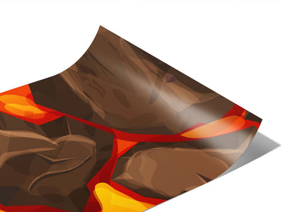 Cartoon Magma Lava Vinyl Wraps~Rwraps Series 914 Digitally Printed Vinyl Wrap~0