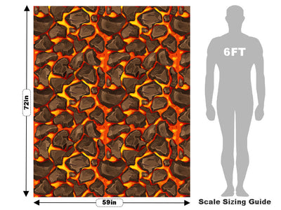 Cartoon Magma Lava Vehicle Wrap Scale~Rwraps Series 914 Cartoon Magma Lava Measurements~1