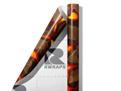 Cartoon Magma Lava Wrap Film Sheets~Rwraps Series 914 Cartoon Magma Lava Scrolled Sheet~3
