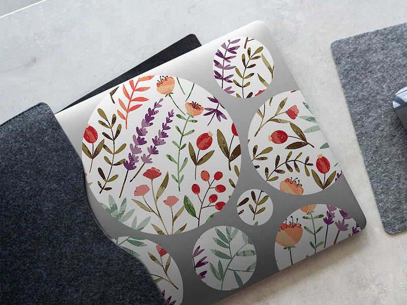 cartoon meadow floral DIY Laptop Stickers