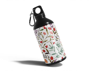 cartoon meadow floral Water Bottle DIY Stickers