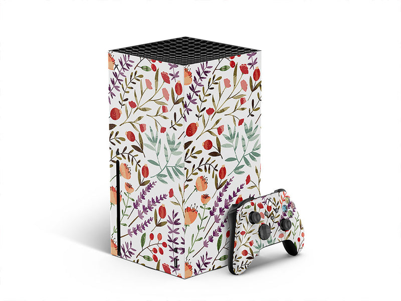 cartoon meadow floral XBOX DIY Decal