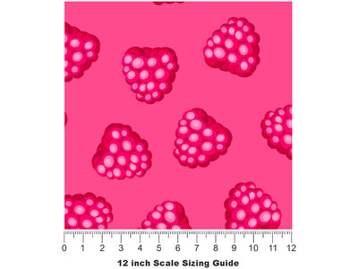 Cascade Delight Fruit Vinyl Film Pattern Size 12 inch Scale~Rwraps Cascade Delight Fruit Sizing Chart~2