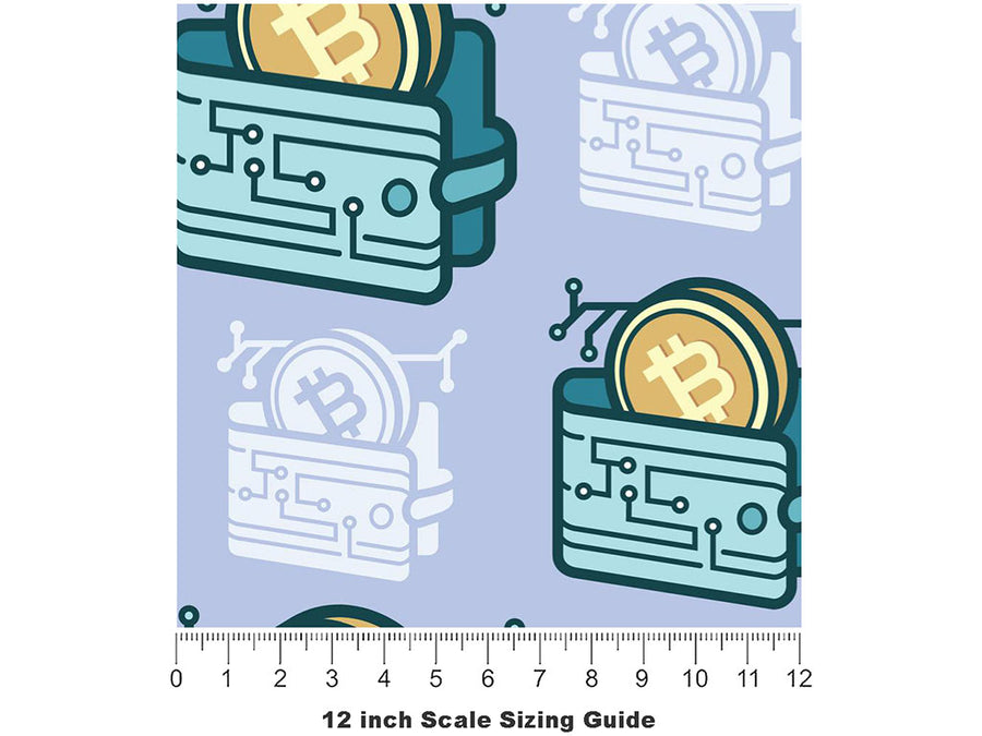 Cash In Technology Vinyl Film Pattern Size 12 inch Scale~Rwraps Cash In Technology Sizing Chart~3