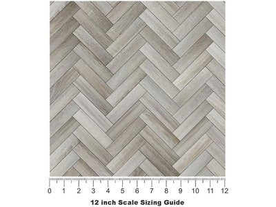Castle Stone Wooden Parquet Vinyl Film Pattern Size 12 inch Scale~Rwraps Castle Stone Wooden Parquet Sizing Chart~3
