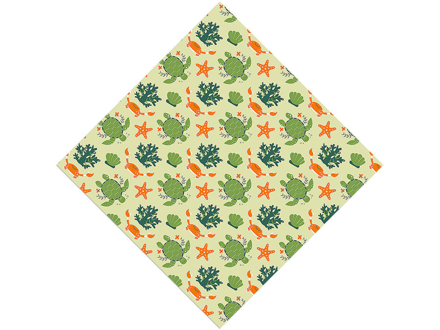 Casual Terrapins Marine Life Vinyl Wrap Pattern