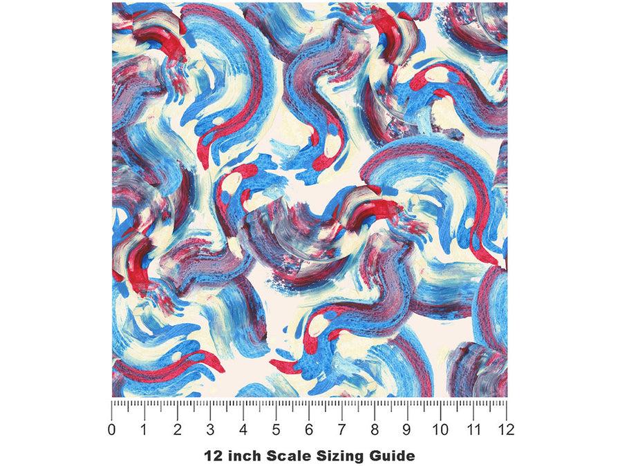 Caterpillar Combat Abstract Vinyl Film Pattern Size 12 inch Scale~Rwraps Caterpillar Combat Abstract Sizing Chart~2