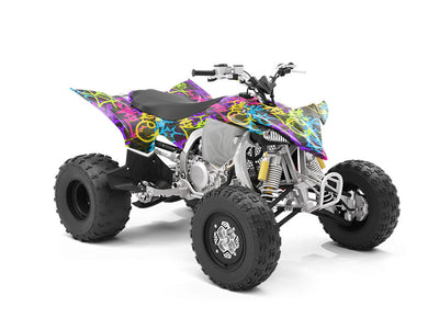 Caution Wet Paint Graffiti ATV Wrapping Vinyl