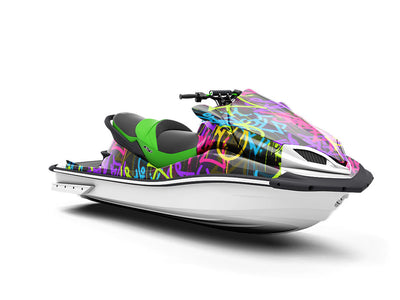Caution Wet Paint Graffiti Jet Ski Vinyl Customized Wrap
