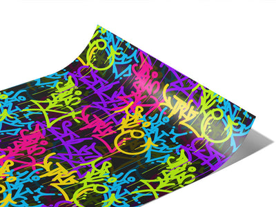 Caution Wet Paint Graffiti Vinyl Wraps~Rwraps Series 914 Digitally Printed Vinyl Wrap~1
