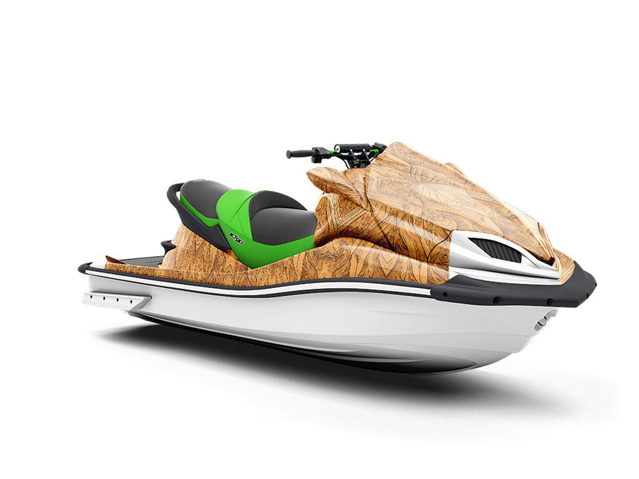 Cedar Fortune Wooden Parquet Jet Ski Vinyl Customized Wrap