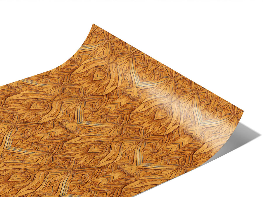 Cedar Fortune Wooden Parquet Vinyl Wraps~Rwraps Series 914 Digitally Printed Vinyl Wrap~1