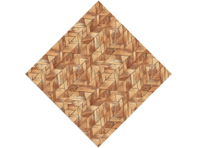 Cedar Trapezoids Wooden Parquet Vinyl Wrap Pattern