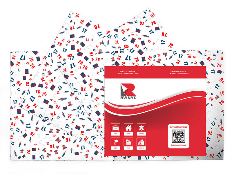 celebrate 1776  Craft Vinyl Sheet Pack