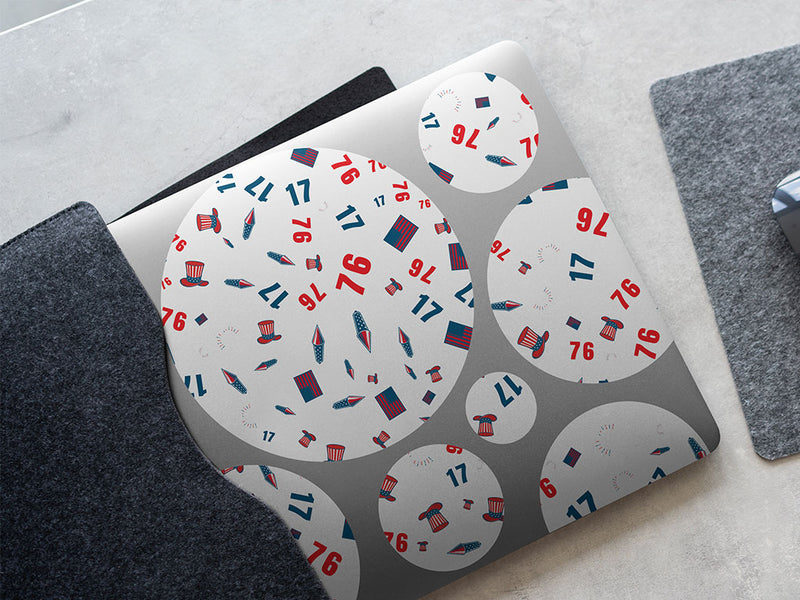 celebrate 1776  DIY Laptop Stickers