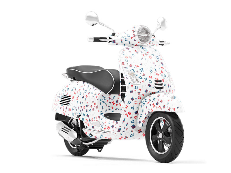 Celebrate 1776 Americana Vespa Scooter Wrap Film
