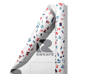 Celebrate 1776 Americana Wrap Film Sheets~Rwraps Series 914 Celebrate 1776 Americana Scrolled Sheet~4