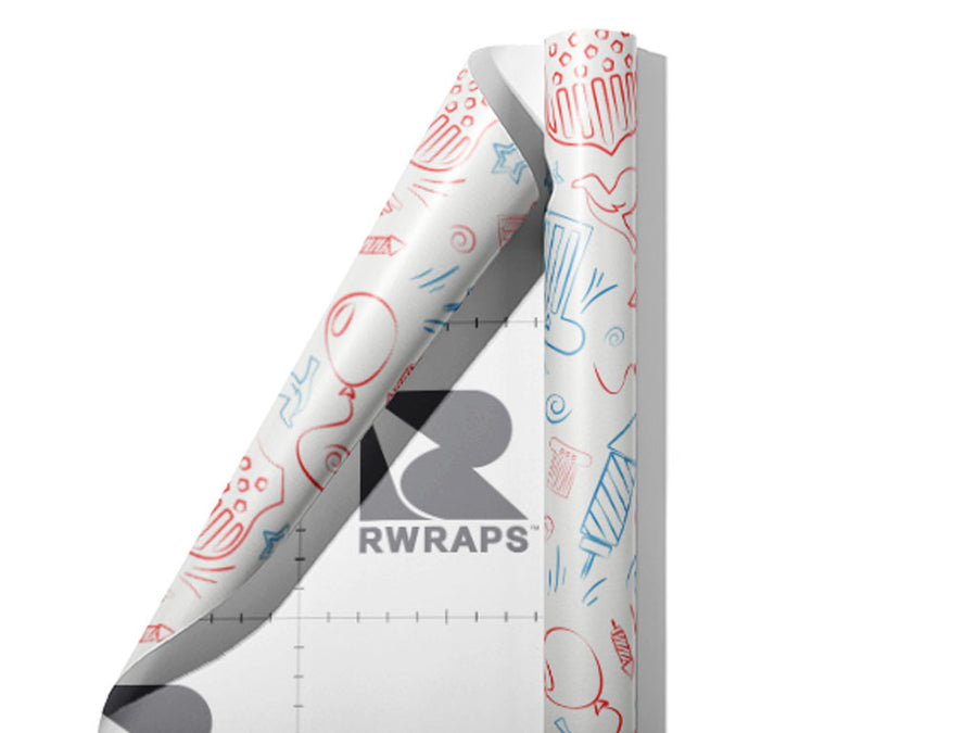 Celebrating Freedom Americana Wrap Film Sheets~Rwraps Series 914 Celebrating Freedom Americana Scrolled Sheet~4