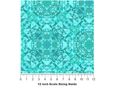 Celeste Secrets Mosaic Vinyl Film Pattern Size 12 inch Scale~Rwraps Celeste Secrets Mosaic Sizing Chart~2