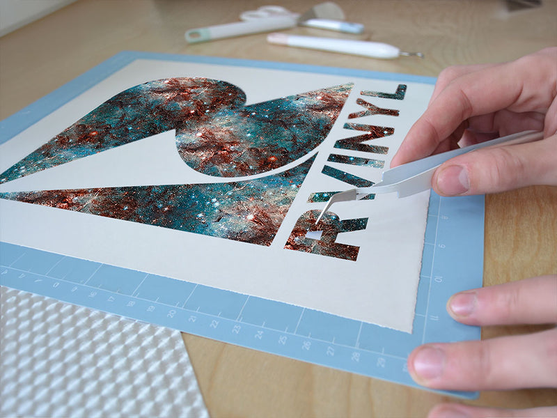 celestial night galaxy Easy Weed Craft Vinyl