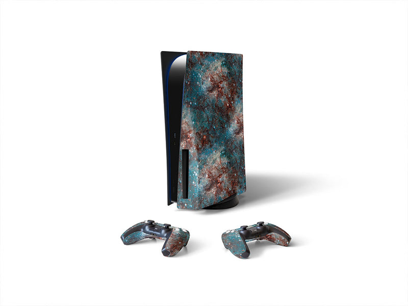 celestial night galaxy Sony PS5 DIY Skin
