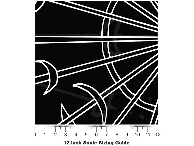 Celestial Offerings Mystic Vinyl Film Pattern Size 12 inch Scale~Rwraps Celestial Offerings Mystic Sizing Chart~2