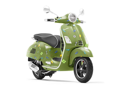 Center Forward Sport Vespa Scooter Wrap Film