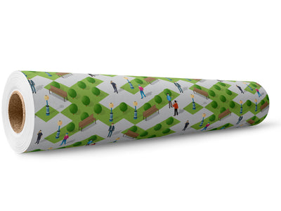 Central Park Cityscape Wrap Film Wholesale Roll~Rwraps Series 914 Digitally Printed Vinyl Roll~5