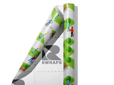 Central Park Cityscape Wrap Film Sheets~Rwraps Series 914 Central Park Cityscape Scrolled Sheet~4