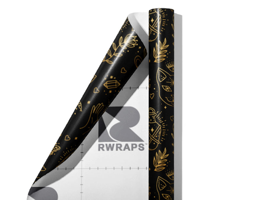 Ceremonial Images Witch Wrap Film Sheets~Rwraps Series 914 Ceremonial Images Witch Scrolled Sheet~3