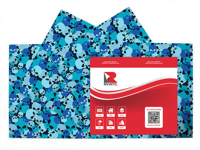 cerulean calvaria skull and bones Craft Vinyl Sheet Pack