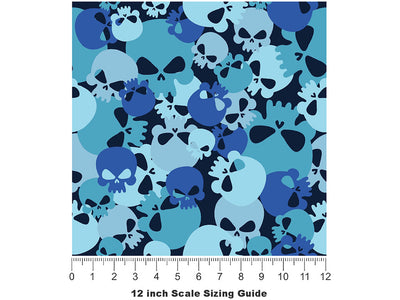 Cerulean Calvaria Halloween Vinyl Film Pattern Size 12 inch Scale~Rwraps Cerulean Calvaria Halloween Sizing Chart~2